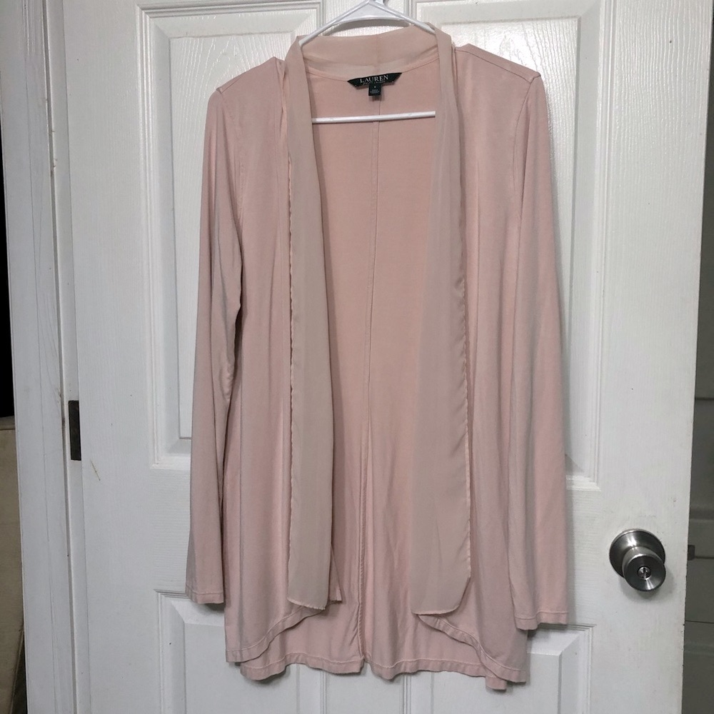 - Lauren Ralph Lauren‎ light pink women’s Cardigan Sz S